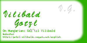 vilibald gotzl business card